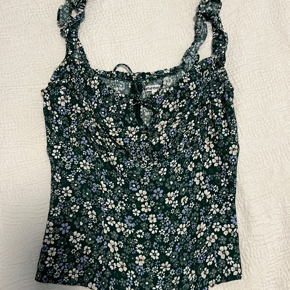 Reformation Floral Tank Top